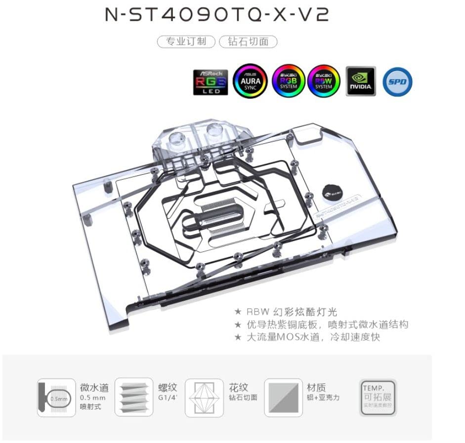 Amazon.co.jp: Bykski Zotac GPU Water Block for RTX4090 LCS-N