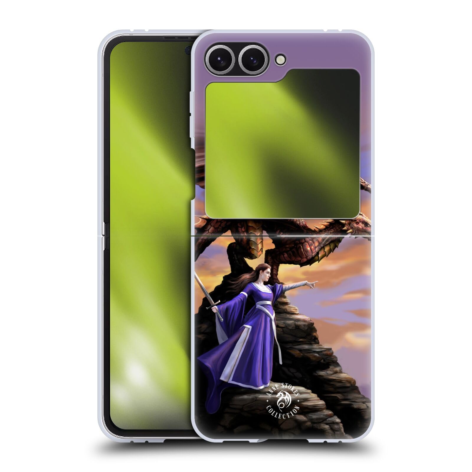 Head Case DesignsOfficially Licensed Anne Stokes Sentinel Dragons 2 Hard Back Case Compatible with Samsung Galaxy Z Flip6
