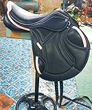 WILD RACE Leather Jumping/Close Contact, Monoflap Changeable Gullets Medium Saddle (17.5')