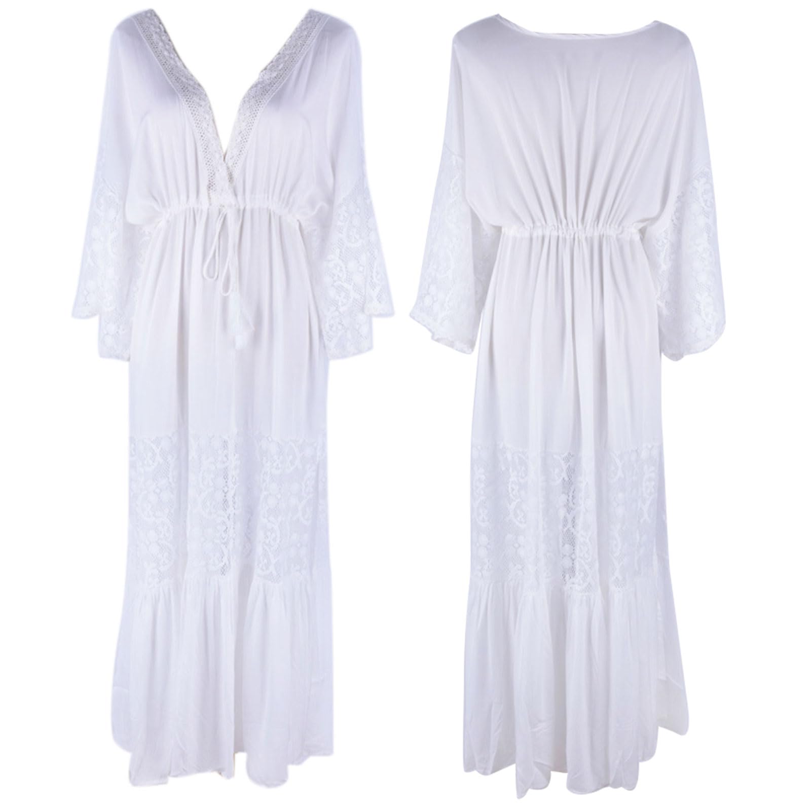 Abito caftano copricostume da donna in pizzo patchwork caftano resort abito da spiaggia caftano abito da donna