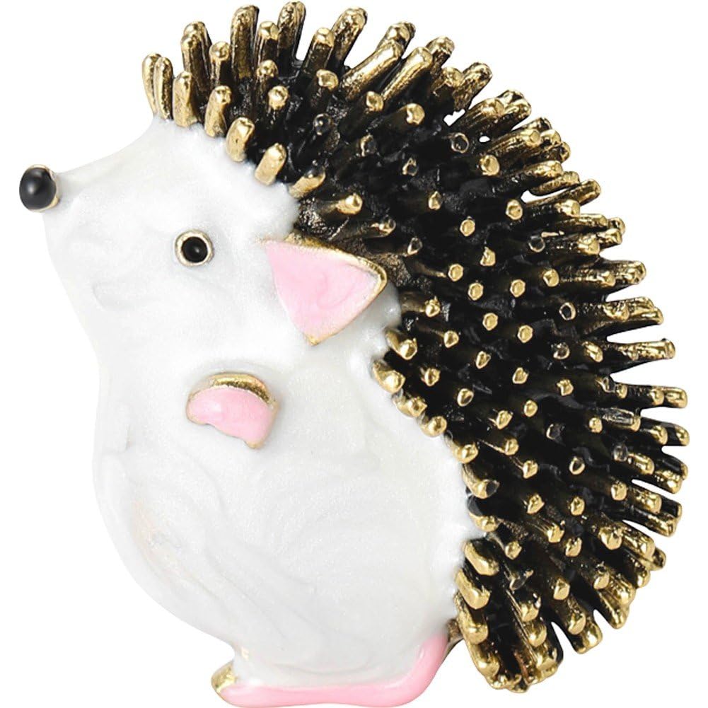 Casiler Gold Cute Hedgehog Brooch Pin Lovely Animals Lapel Pins Badges, Cartoon Pins Jewelry For Backpack Clothes Hats