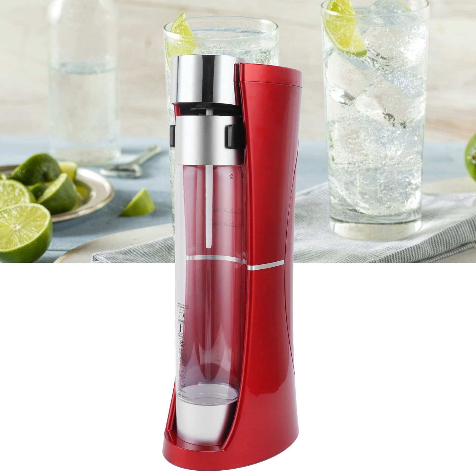 Máquina inteligente de refrescos, fabricante de agua con gas, máquina portátil de preparación de bebidas con un solo botón y botella de agua extraíble para uso en el hogar y en