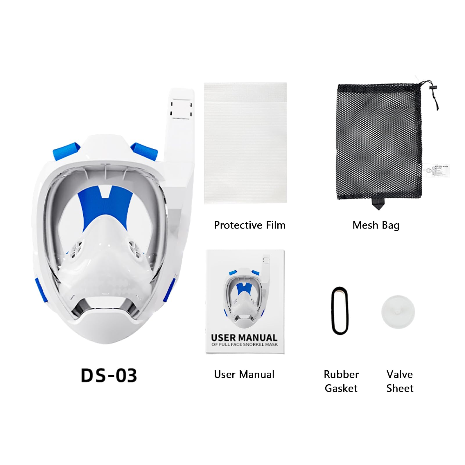 Maschera da Snorkeling Dry Top Occhialino da Immersione con Design Antiappannamento Avanzato per Adulti e Bambini
