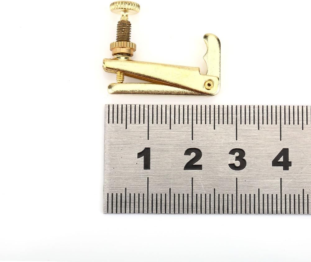 Violin Fine Tuners, String Fine Adjuster Tuners Musical Instrument accessory for 3/4 4/4 Violin (Gold) (4Pcs) Piano accessories image 3