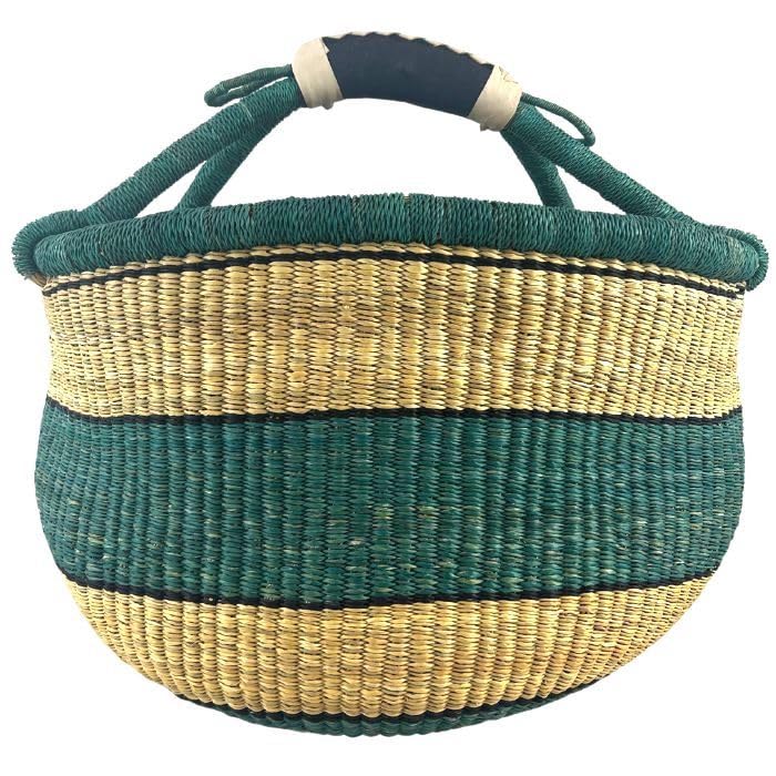 Bolga Korb Afrika - XXL - Das Original aus Ghana - Bunt - Fair Trade - Rund...