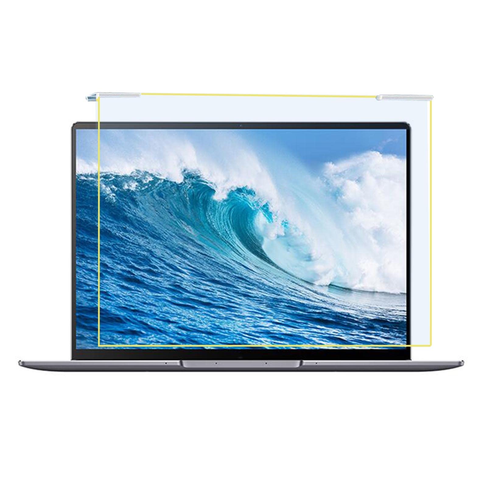 Computer-Monitor-Bildschirmfilter, Laptop-Displayschutz, Anti-Blaulicht, HD, transparent, 2 mm, kratzfest, 12–17 Zoll(17in/43.2cm)