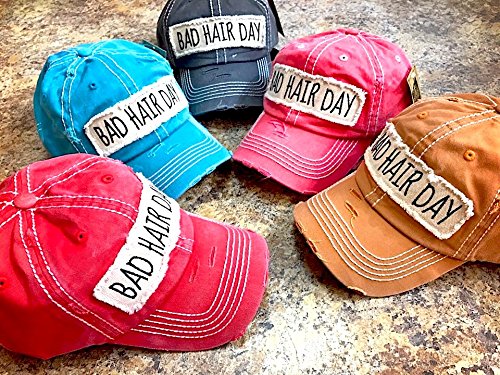 Gorra para mujer con parche bordado Bad Hair Day miniatura 6