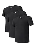 Men's Undershirt Bamboo Rayon Moisture-Wicking Crewneck T-Shirts Stretch Tees for Men, 3 or 5 Pack