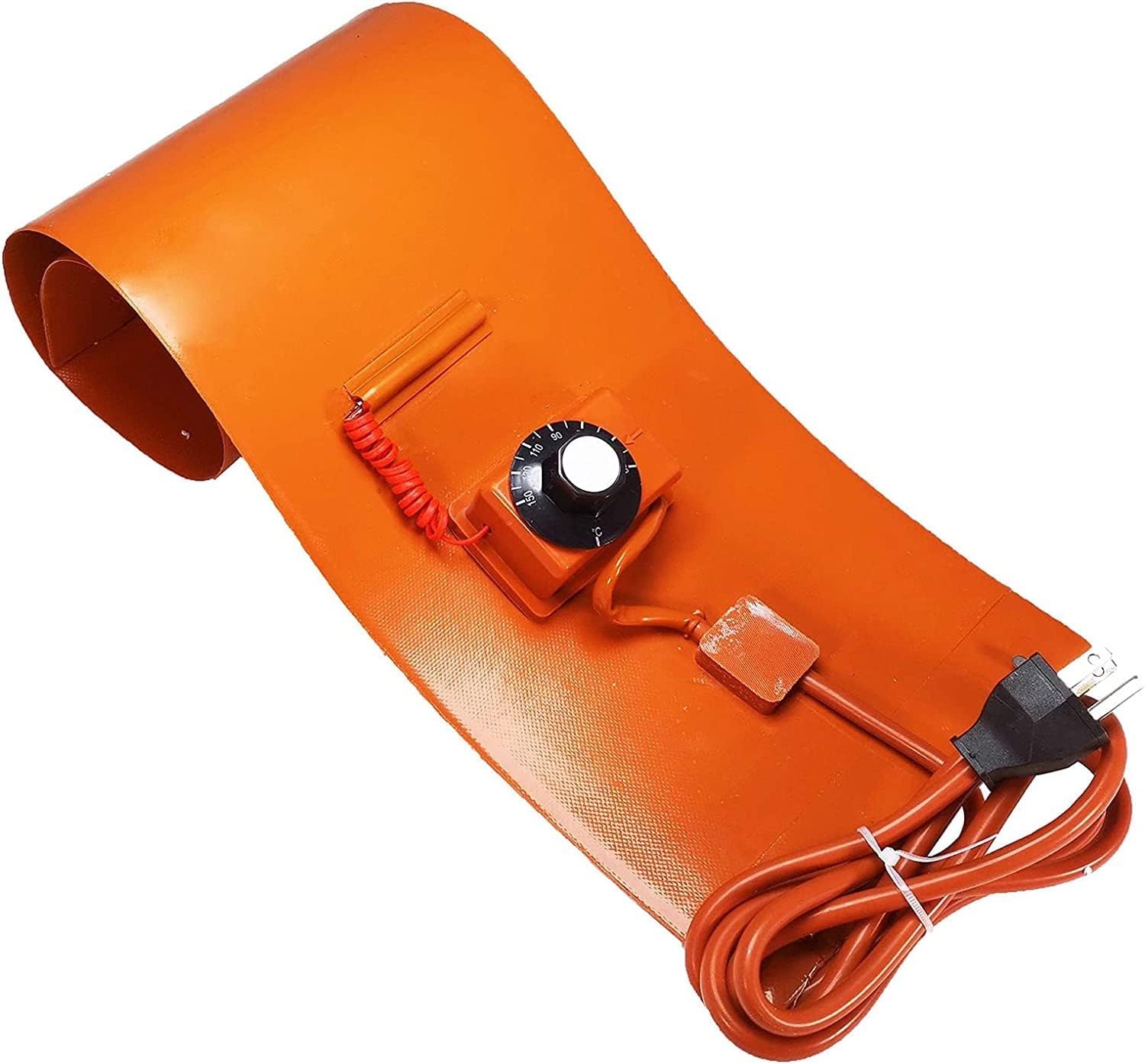 Metal Drum Heater Silicone Rubber Barrel Band Heater with 30‑150℃ Adjustable Thermostat， Heavy Duty Metal Drum Heater, Waterproof Insulation Materials (Color : Digital with Insulation, Size : 1000W