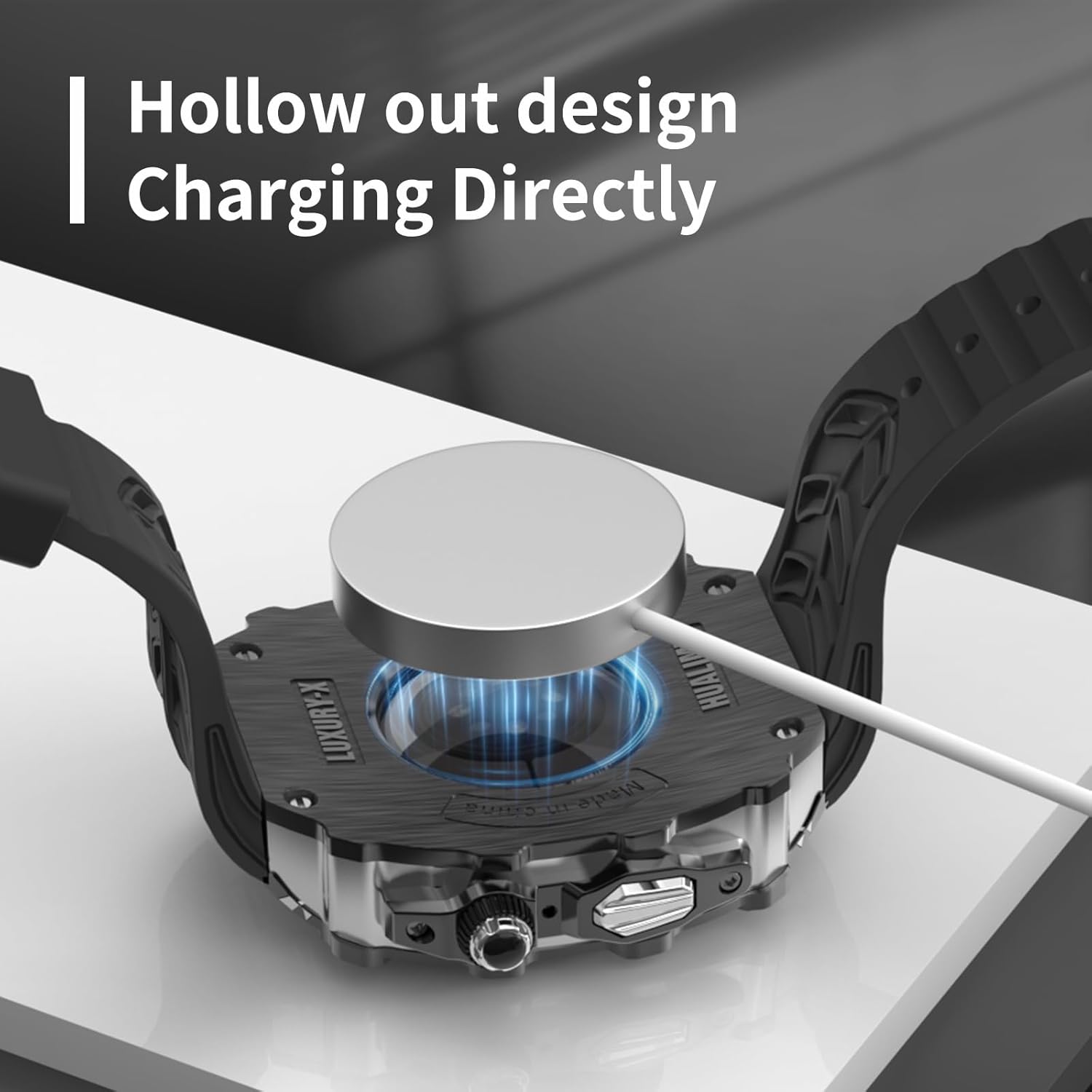 Luxury Rugged Case with Band for Apple Watch Series 11/10 46mm, Metal Alloy Military Protective Bumper Cover, Tactical Heavy Duty Full Body Protection for Men iWatch - Image 4