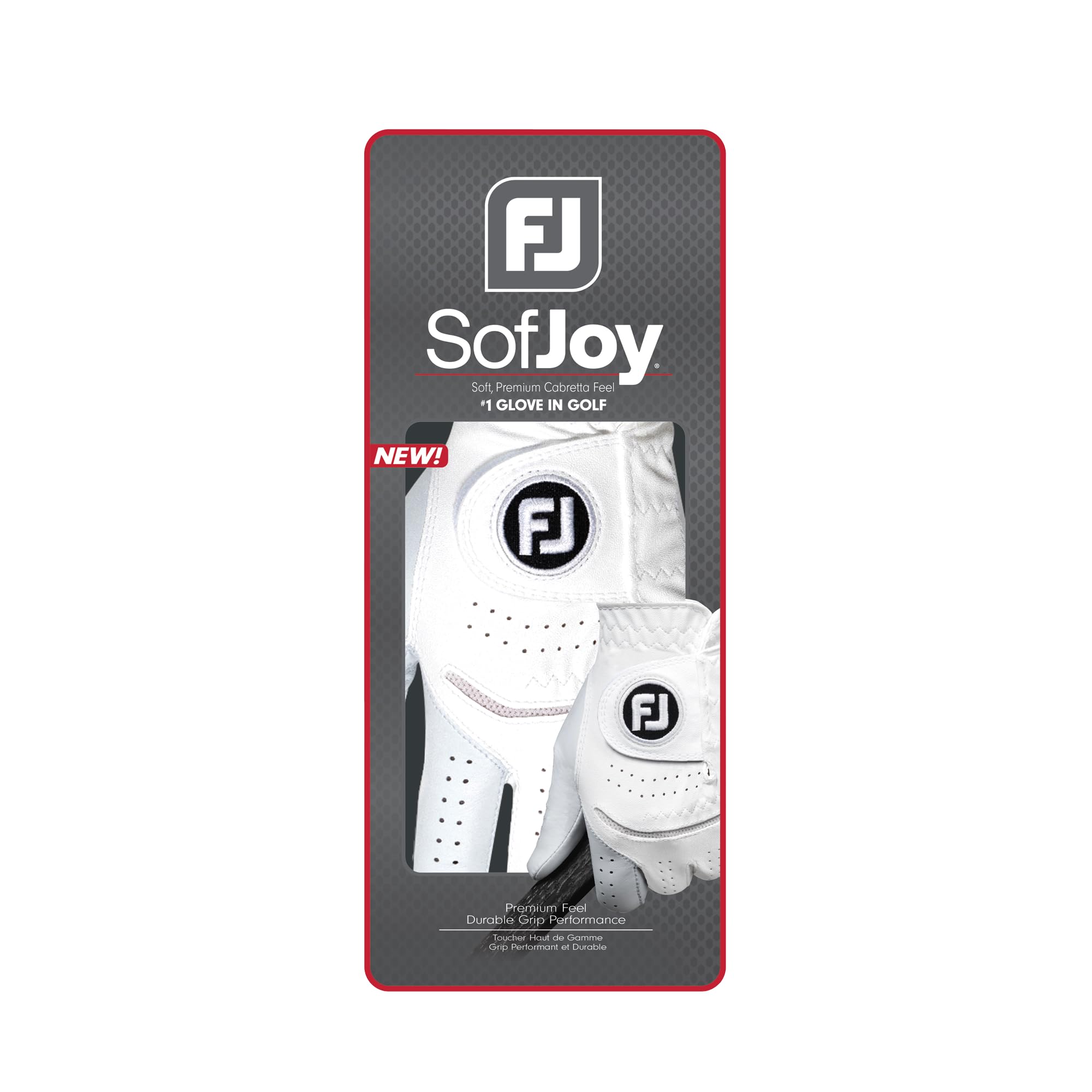 FootJoy Women's SofJoy Golf Glove, White, Medium, Worn on Left Hand