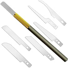13pc Mini Hobby Saw Set, 12 Blades in 6 Shapes for Model Cutting