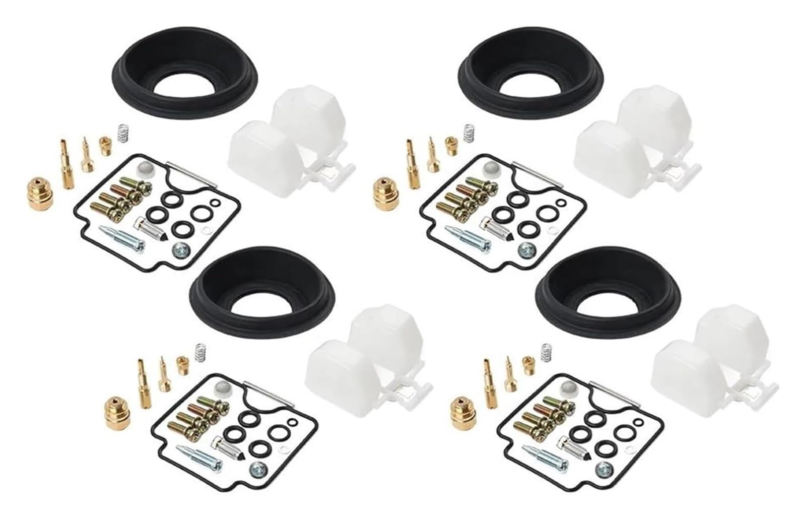 Kit De Réparation Carburateur Moto pour Suzuki pour Bandit 1200 GSF1200 GSF1200S 2001-2005, Joints Diaphragme, Lot 4 Carburateur Moto pour Moteur