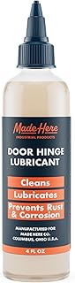 Made Here Co.Door Hinge Lubricating Oil - Smooth Performance for Doors, Hinges, and Locks | Non-Toxic | Odor-Free | Protects Against Rust & Corrosion | for Multi-Surface Application | 4oz