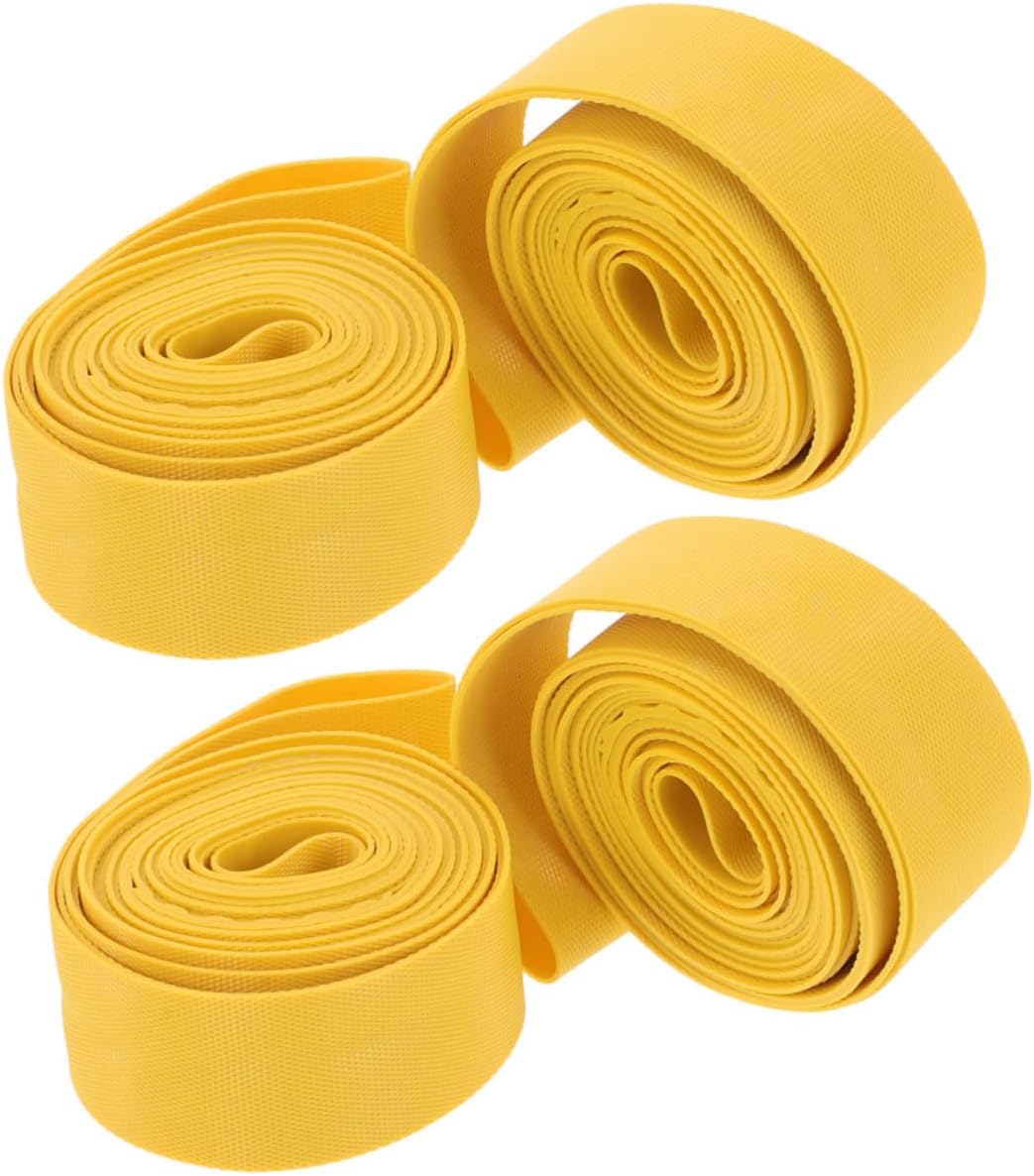 BESTonZON 4pcs Bicycle Rim Tape Liner Durable PVC Inner Tube Protector for Mountain and Road Bikes Enhances Stability and Comfort Easy Installation for Puncture Resistance