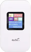 Mobile Wi Fi Hotspot, 4G LTE Desbloqueado Dispositivo Wi Fi Hotspot, Roteador Portátil Com Slot para Cartão SIM para Viagem, até 10 Usuários 1,44in LED Display 2100mAh Bateria