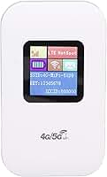 Mobile Wi Fi Hotspot, 4G LTE Desbloqueado Dispositivo Wi Fi Hotspot, Roteador Portátil Com Slot para Cartão SIM para Viagem, até 10 Usuários 1,44in LED Display 2100mAh Bateria