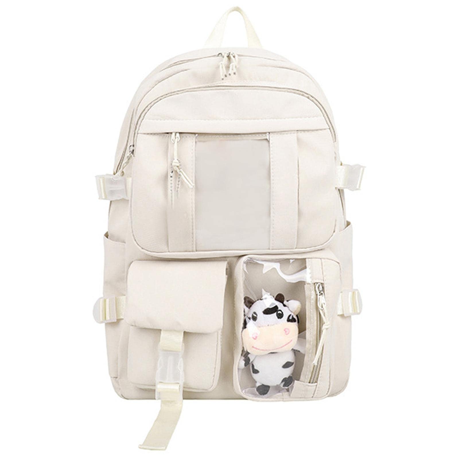 Large Capacity Backpack School Bag Laptop Girls Travel Bag for Women Student White|Clothing, Shoes & Accessories | Womens Handbags & Bags-image-42