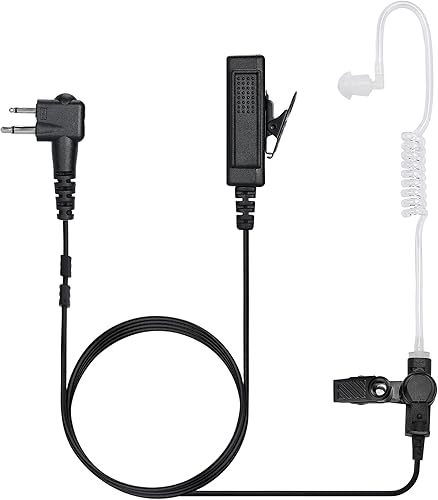 Miniatura 5 de Motorola CP200 CP200D Auricular, compatible con Motorola BPR40 CP100D CP185 RDM2070D Auriculares de radio bidireccionales Walkie Walkie Walkie Kit