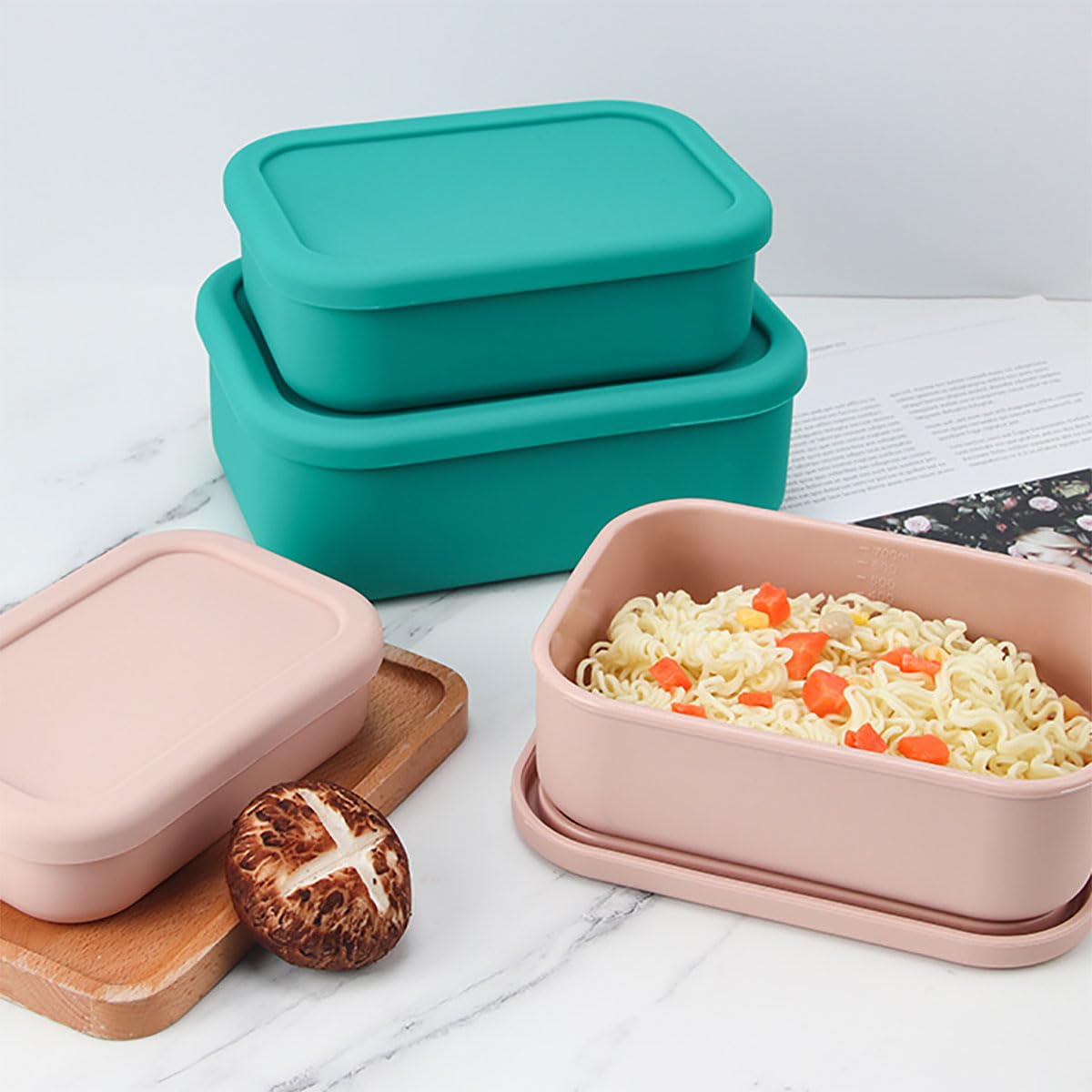 タッパーウェア食品保存容器 蓋付き3個セット