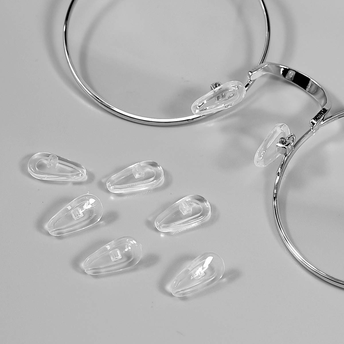 Kit Riparazione Occhiali 10 Pezzi - Naselli In Silicone, Viti E Accessori