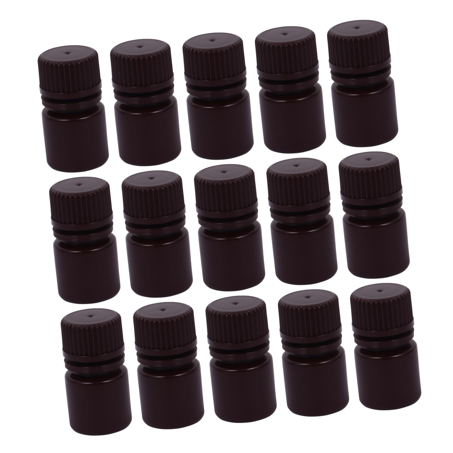 CIYODO Sealing Containers for Liquid 20pcs 8ml Medicine Bottles Thick Plastic Material for Lab