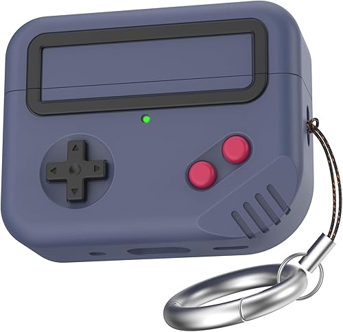 Miniatura 26 de Funda de silicona con diseño de juego 2024 para Apple AirPods 4 Gen con cancelación activa de ruido, bonita funda para mujeres/hombres (negro) Negro