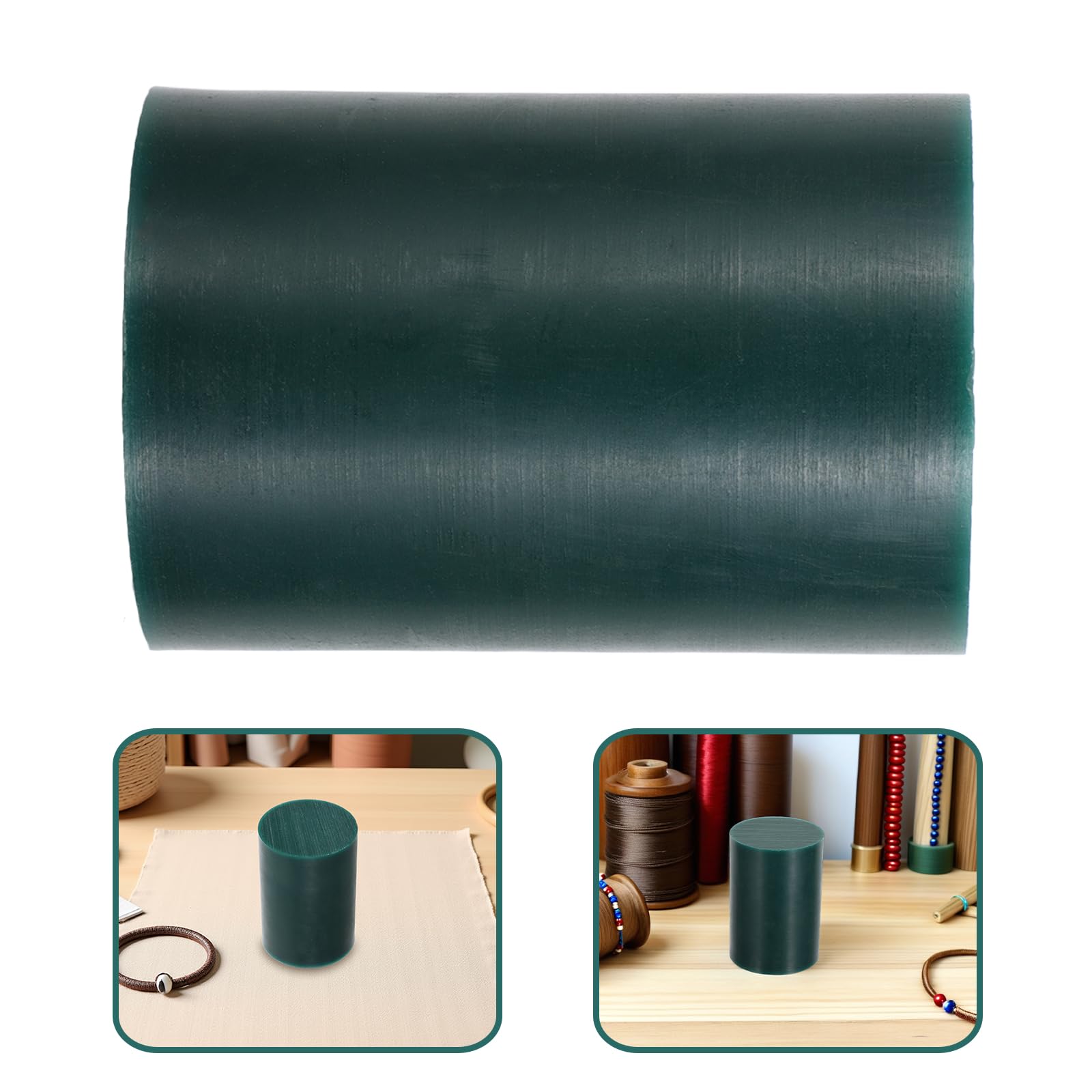 Tubo di Cera per Intaglio e Fusione di Gioielli 76mm Verde, Strumento per Creazione Braccialetti e Anelli, Modellazione Precisa per Artigiani del Settore Orafo