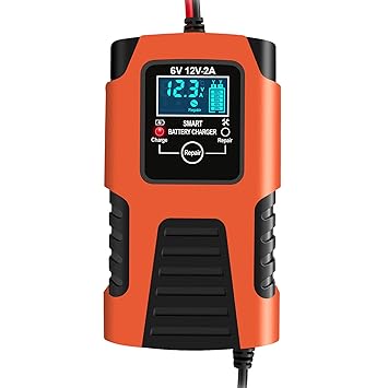 Layfuz Car Battery rs 12V/2A 24V/2A Full Automatic Smart Battery rs Maintainer Portable Trickle rs Battery Desulfator for Car Motorcycle