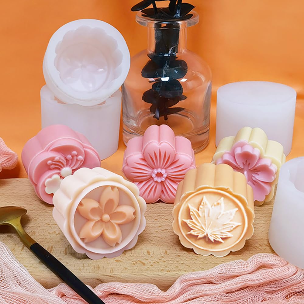 Moule à Bougies Silicone Automne - 18 Cavités Feuilles D'érable, Antiadhésif, Pour Résine Savon Chocolat - 4