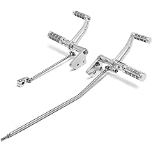 TOFR Aluminum Forward Controls Foot Pegs for Harley Dyna Street Bob FXDB 2006-2017 Super Glide FXD FXDC FXDX Low Rider FXDL 2000-2017 (Polished Silver)