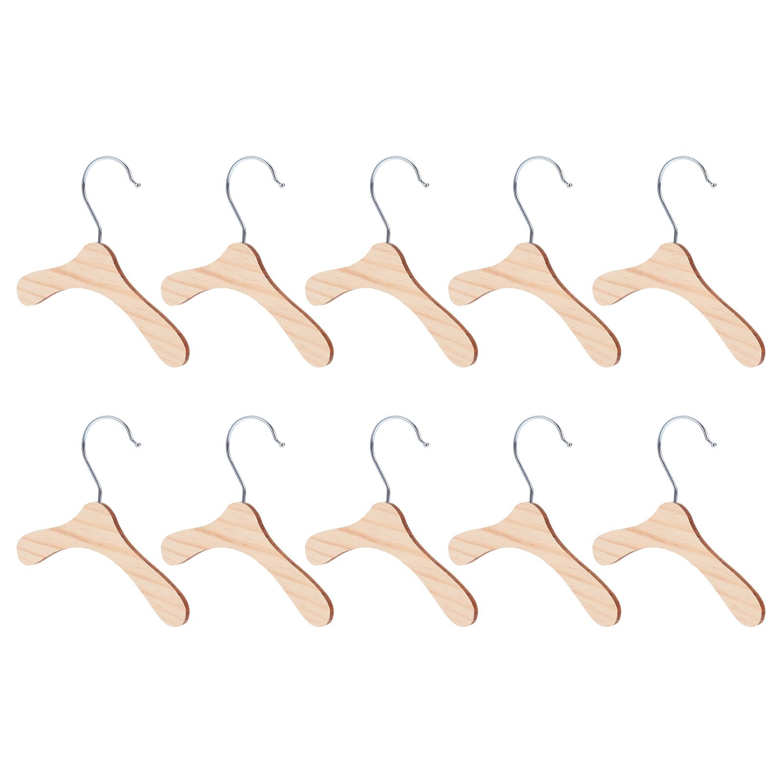 Cintres en bois et acier inoxydable pour garde-robe de luxe pour chiens et chats de compagnie