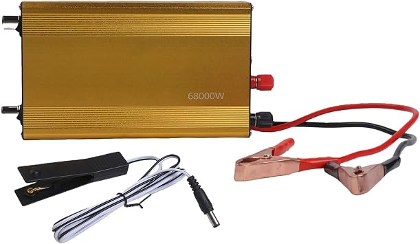 QOXEZY 68000W Power Inverter Kit - High Efficiency DC to AC Converter with Smart Cooling Fan for Fishing and Outdoor Use