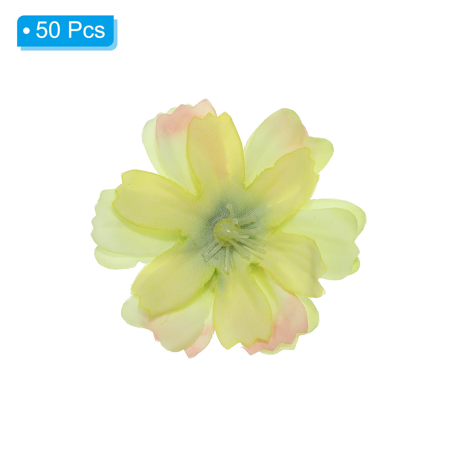 PATIKIL 1.77" Artificial Plum Blossom Flower Heads - Image 3