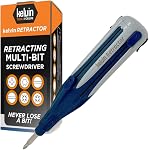 Kelvin Tools Retractor - Tournevis tout-en-un rétractable Changement rapide Vis à tête et à tête plate Phillips, amélioré, durable & Léger - Fabriqué au Canada