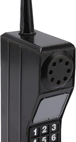 Miniatura 8 de Adorno retro de ladrillo para teléfono celular, modelo vintage de teléfono celular, adornos de simulación a la antigua moda (negro), Negro -, Vintage