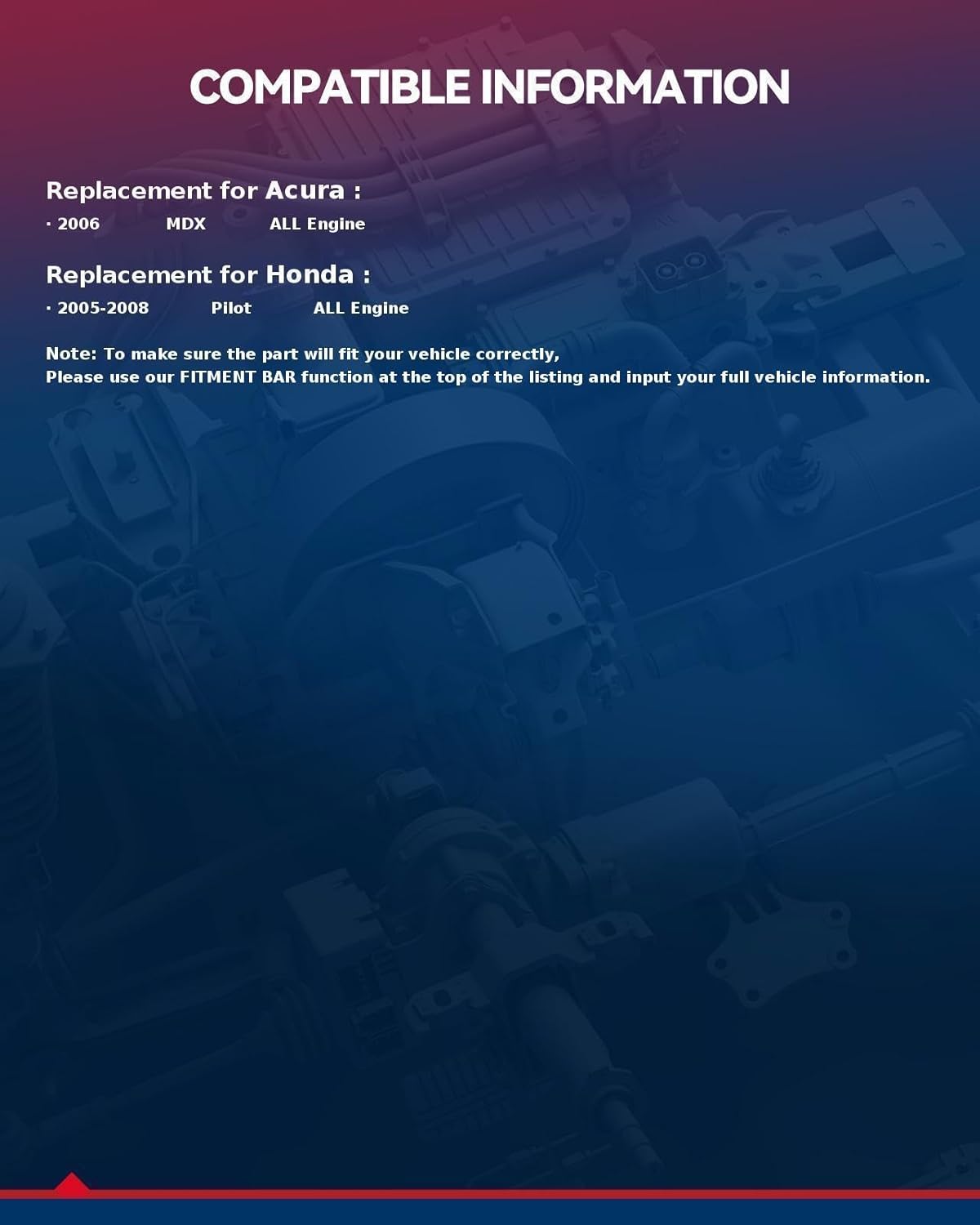 KAX Electric Fuel Pump Module Assembly Compatible with 2005-2008 Honda Pilot, 2006 Acura MDX, FG0930