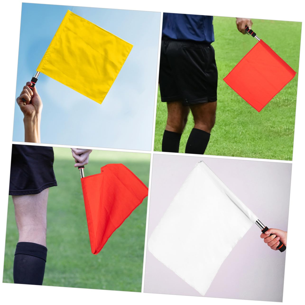 3 Series Banderas De Señalización Para Árbitros Portátiles Y Resistentes Para Competencias Deportivos 5 Piezas X 3