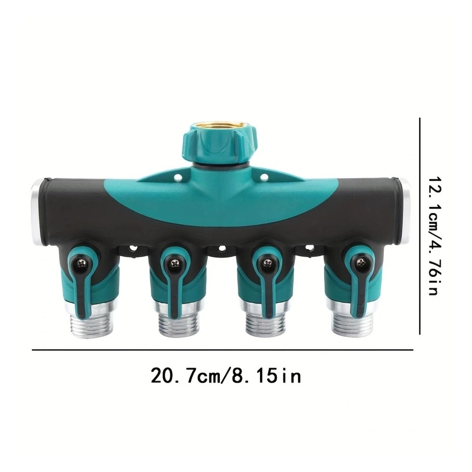 3/4" 4-drożny 2-drożny rozdzielacz do węża ogrodowego, adapter kranu, zawór odcinający domu(European 4 WAY)