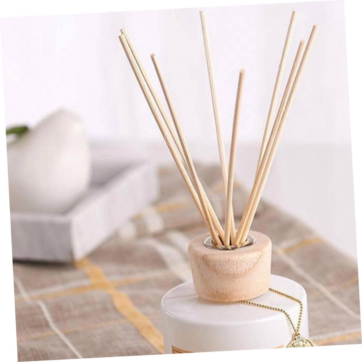 Ciieeo 4sets 200pcs Essential Oil Diffuser Sticks Natural Rattan Aroma Wands for Home Fragrance Wedding Decor Air Freshening for Aromatherapy Relaxation 200pcs*4