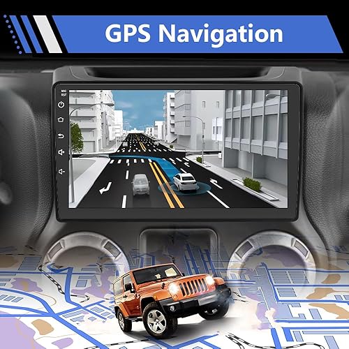 Miniatura 6 de AWESAFE Radio de coche estéreo actualización 2 GB+64 GB para Jeep Wrangler JK Compass Grand Cherokee Dodge Ram 1500 con CarPlay Android Auto