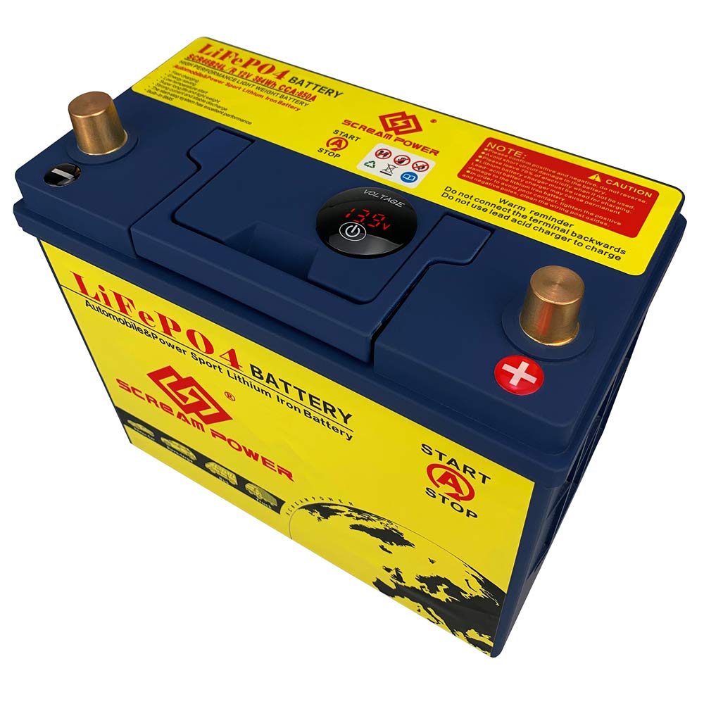 Buy 12V 22AH Battery Lithium Iron Phosphate LiFePO4 Car Battery Deep