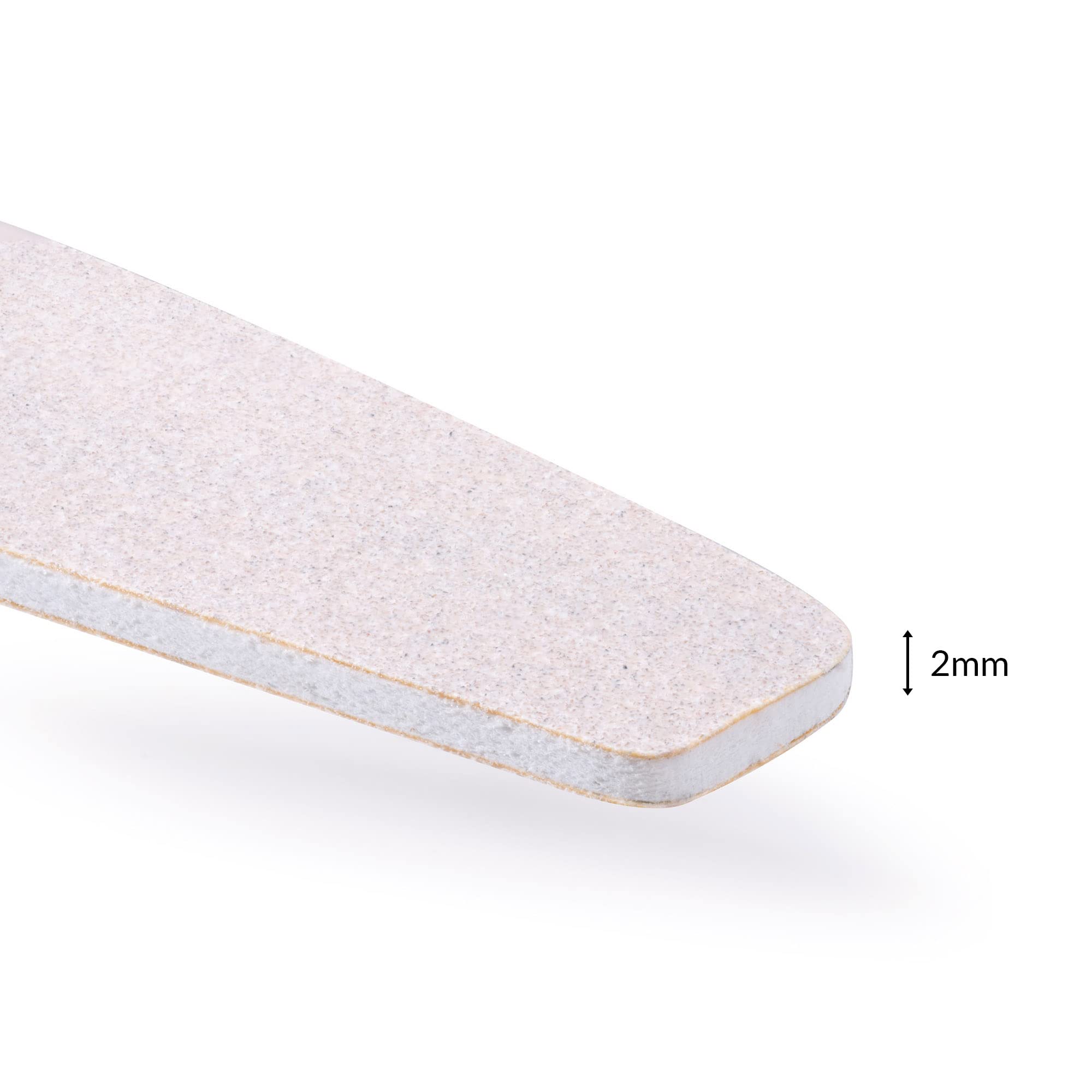 Aba Group 100 lime professionali per unghie a mezzaluna fenicottero 180/240 Slim, resistenti, monouso, di buona qualità, resistente all'abrasione, set di lime per unghie, prodotto in UE