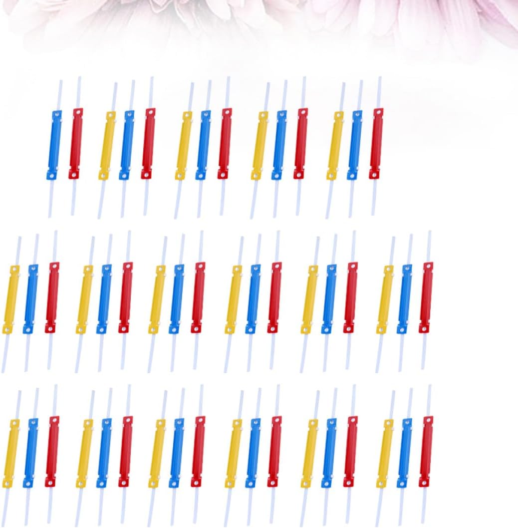 Holibanna Colorful Plastic Paper Clips Binding Clips 2 Boxes 100Pcs for Home School Organization image 4