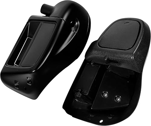 Miniatura 9 de HR3 Kit de bajadores de carenado ventilados de color negro vivo a juego compatible con Harley Road King refrigerado por aire 2014 y posteriores,