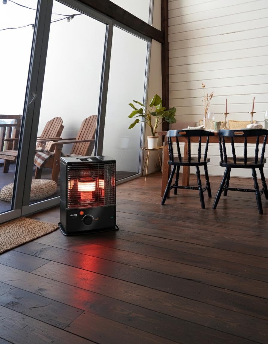 Zibro RC4027 Poêle à Pétrole à Mèche 2,7 kW, Noir, Chauffage d'Appoint Mobile, 18-38 m², 428x295x513 mm