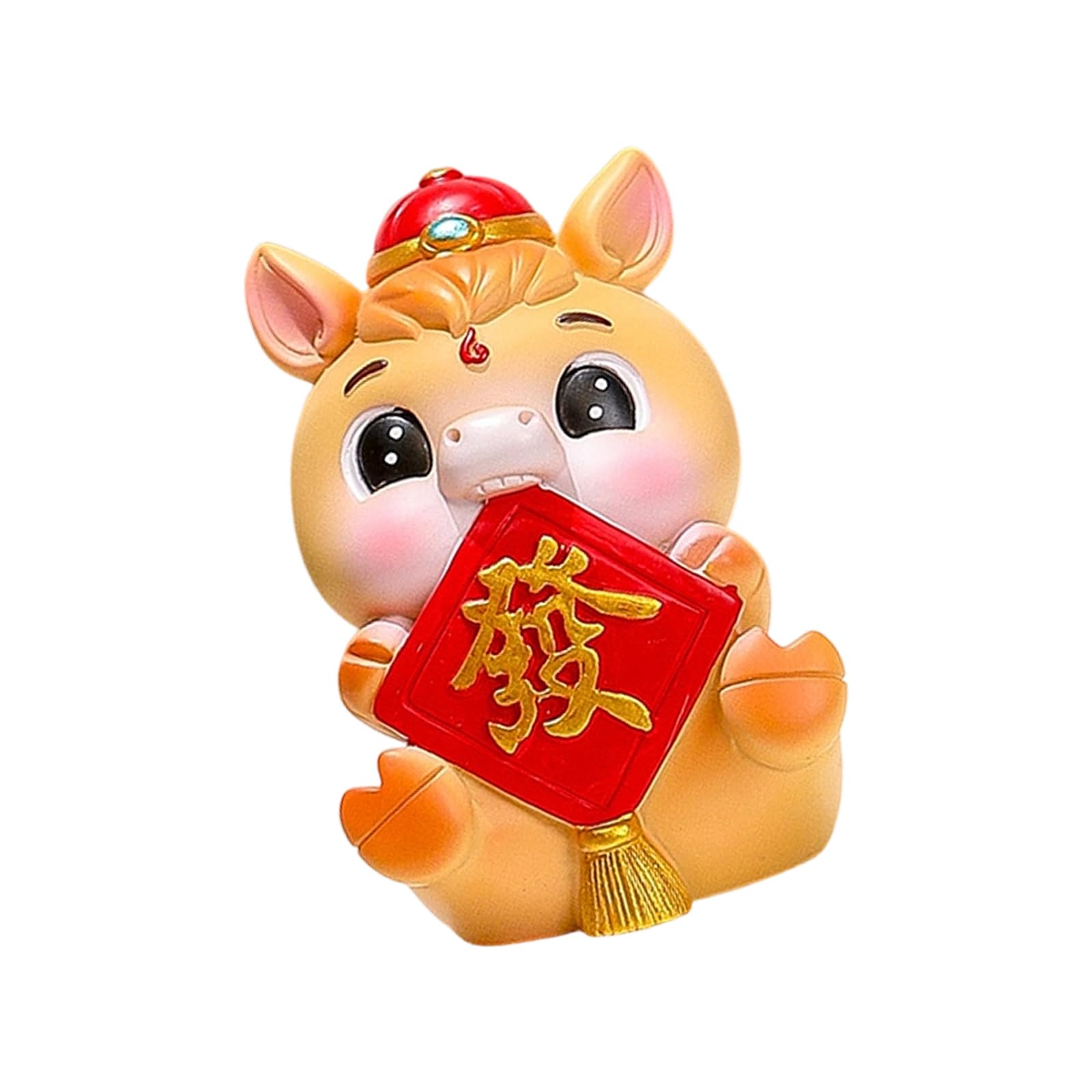 Snorvixre Resin Chinese Zodiacs Horse Statue Ornament Collectible Figurines Bring Luck Wealth 2026 Chinese New Year Figurines Zodiacs Statues