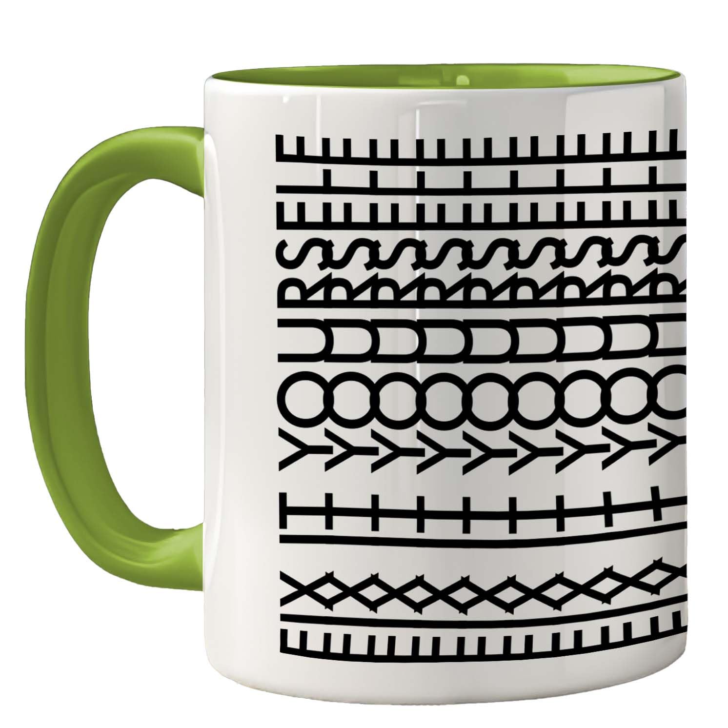 Funny Mug for Men Women - Fix It Yourself - Rude Sarcastic Slogan Gifts for Work Colleagues, Crude Fun Novelty Joke Gag Gift Humour Birthday Friends, 11oz Green Ceramic Premium Mugs Cup