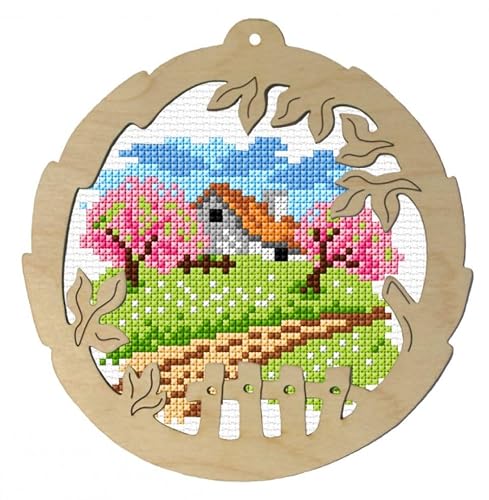 Orchidea Counted Cross Stitch Kit with Frame Four Seasons Summer for Embroidery - Each