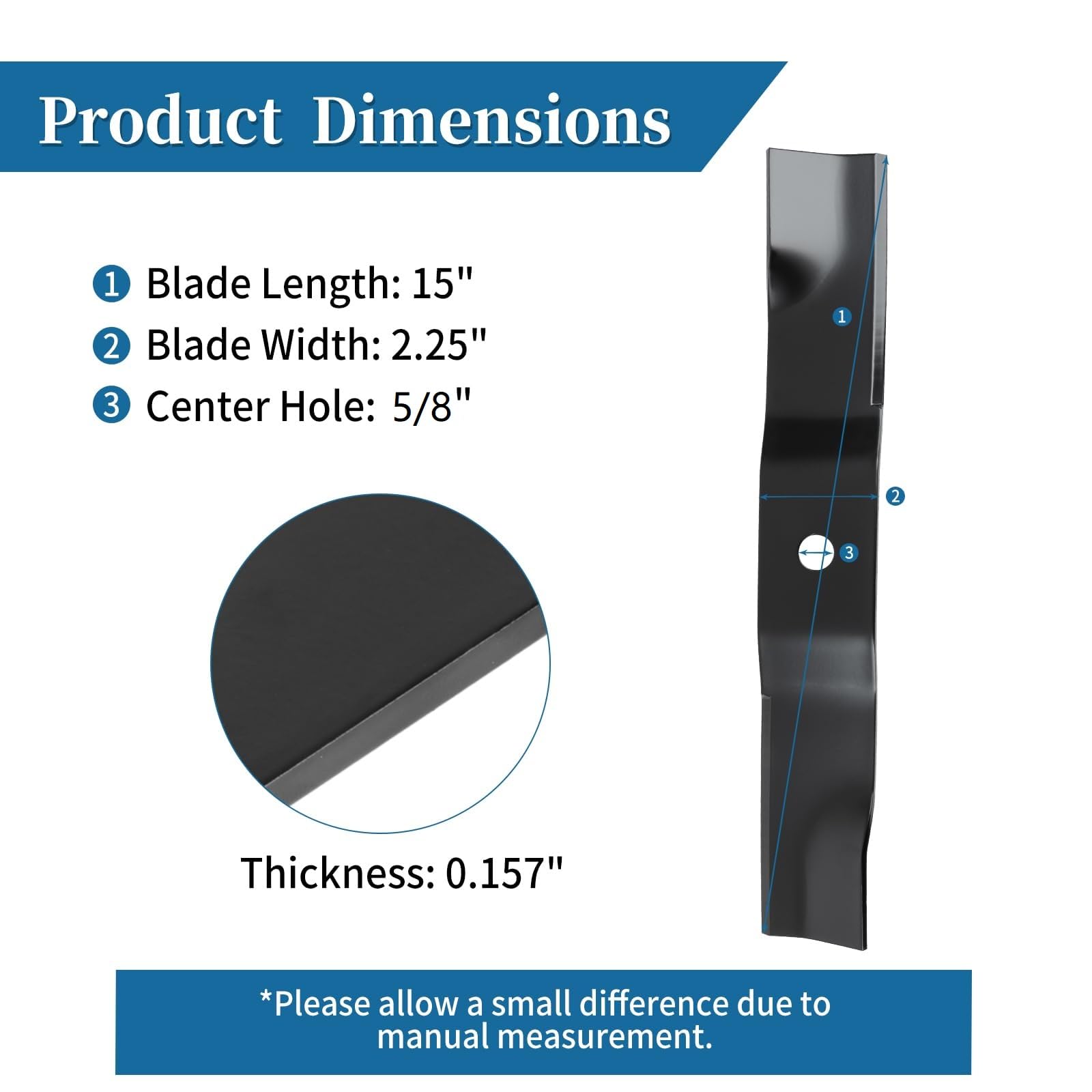 ララベル★ Amazon.com : Bularie 04769800 Medium Lift Blades for 42